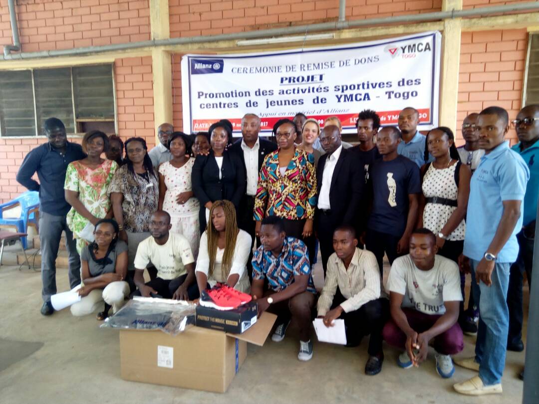 Des équipements sportifs pour les centres de jeunes du YMCA Togo: Un don de Allianz Togo réceptionné ce mercredi à Lomé